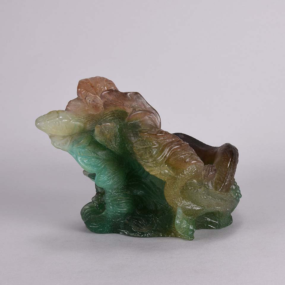 Daum Glass Pate-de-verre Vide poche