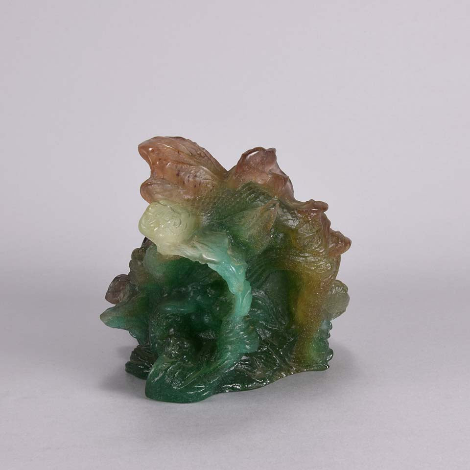 Daum Glass Pate-de-verre Vide poche