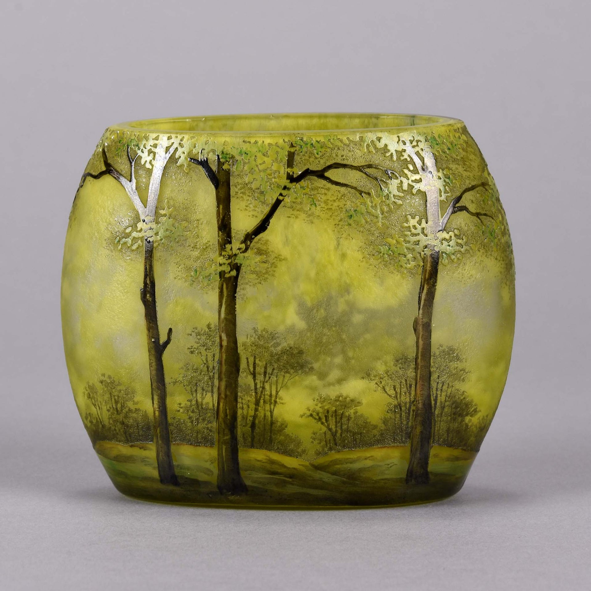 Printemps paysage - Daum Frères - Art Nouveau Glass - Hickmet Fine Arts
