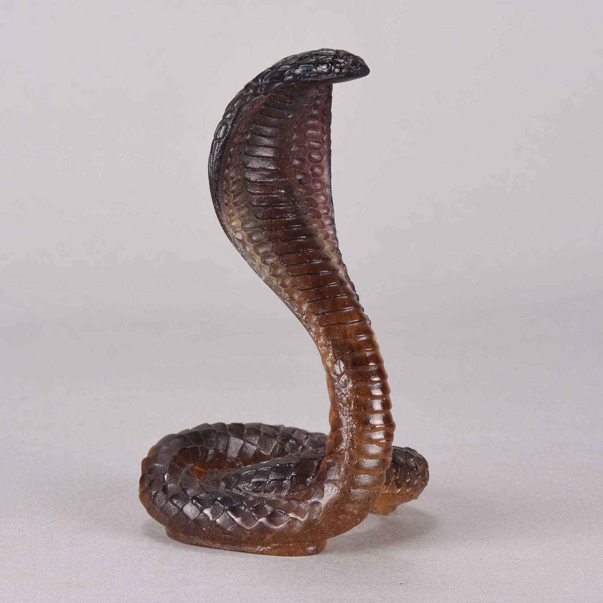 Daum Cobra - Pate-de-Verre Glass - Hickmet Fine Arts