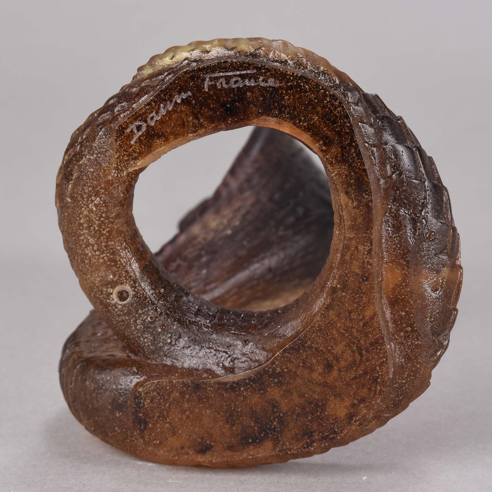 Daum Cobra - Pate-de-Verre Glass - Hickmet Fine Arts