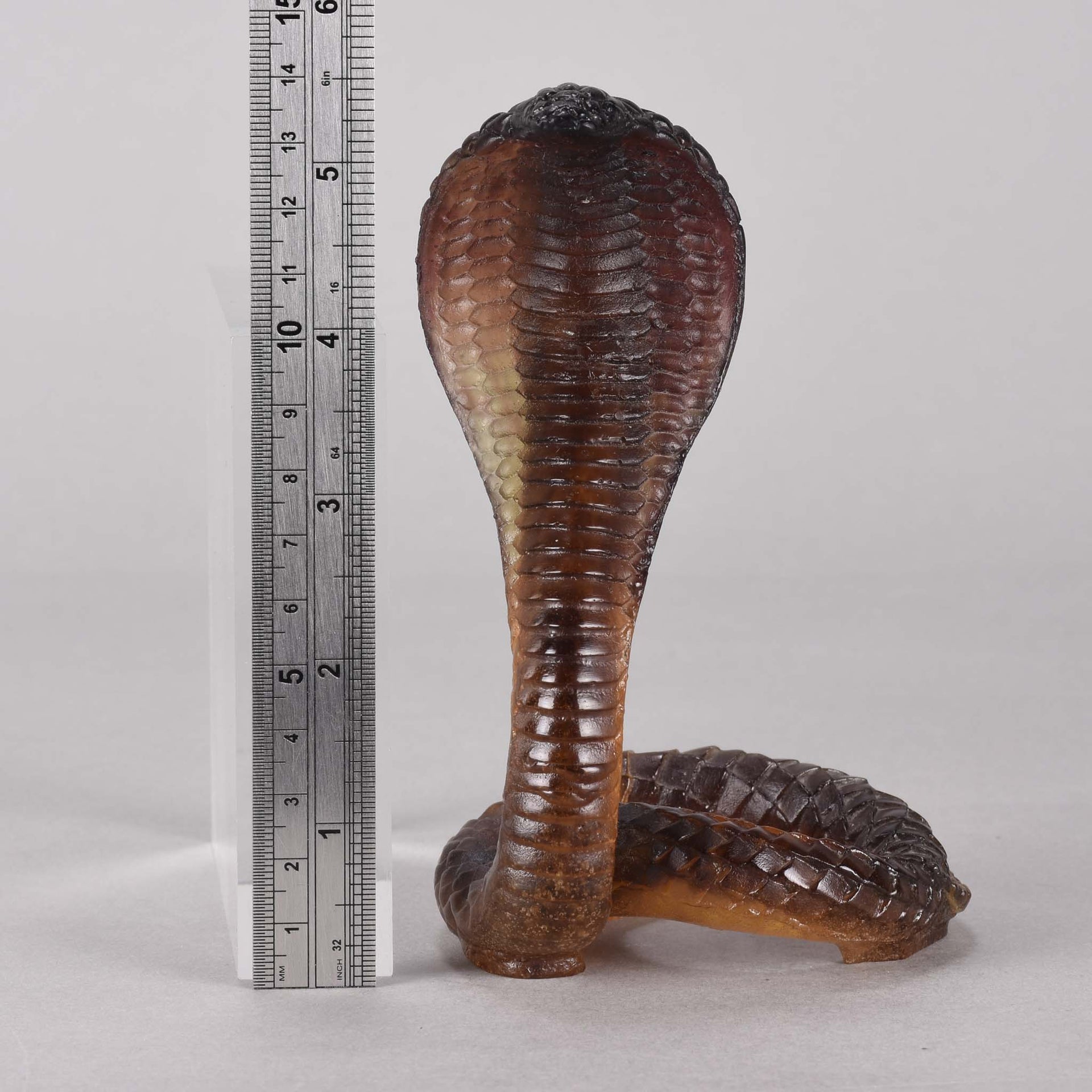 Daum Cobra - Pate-de-Verre Glass - Hickmet Fine Arts