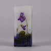 Daum Violettes Cameo Glass Vase