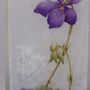 Daum Violettes Cameo Glass Vase