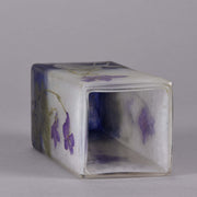 Daum Violettes Cameo Glass Vase