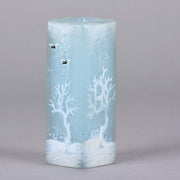 Daum Vase Winter Blackbirds - Art Nouveau Cameo Vase Hickmet Fine Arts