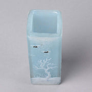 Daum Vase Winter Blackbirds - Art Nouveau Cameo Vase Hickmet Fine Arts