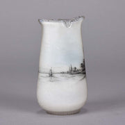 Daum Dutch Winter Vase - Art Nouveau Cameo Vase - Hickmet Fine Arts