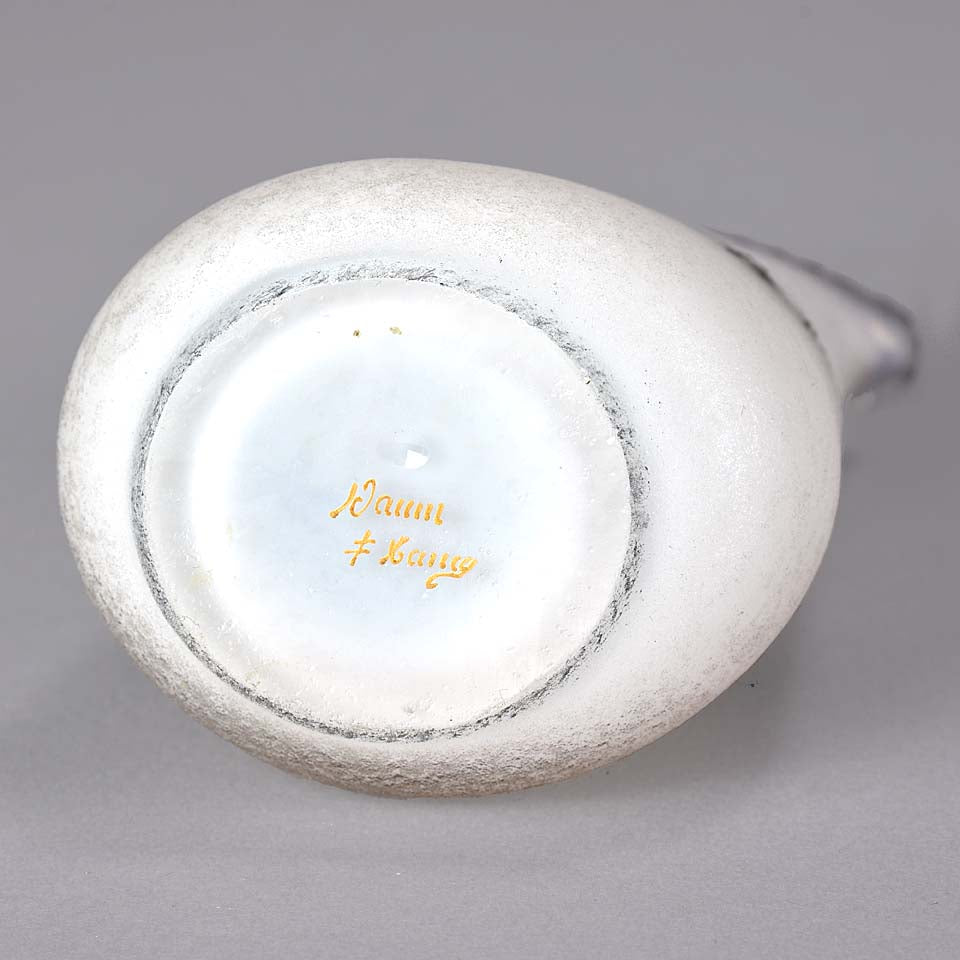 Daum Dutch Winter Vase - Art Nouveau Cameo Vase - Hickmet Fine Arts