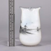 Daum Dutch Winter Vase - Art Nouveau Cameo Vase - Hickmet Fine Arts