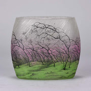 Daum Rain Vase - Art Nouveau Cameo Vase - Hickmet Fine Arts