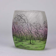 Daum Rain Vase - Art Nouveau Cameo Vase - Hickmet Fine Arts