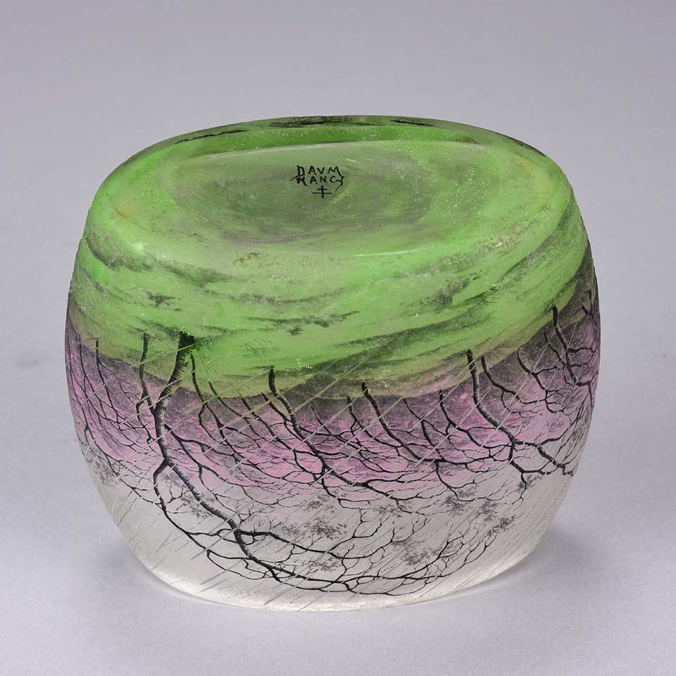 Daum Rain Vase - Art Nouveau Cameo Vase - Hickmet Fine Arts