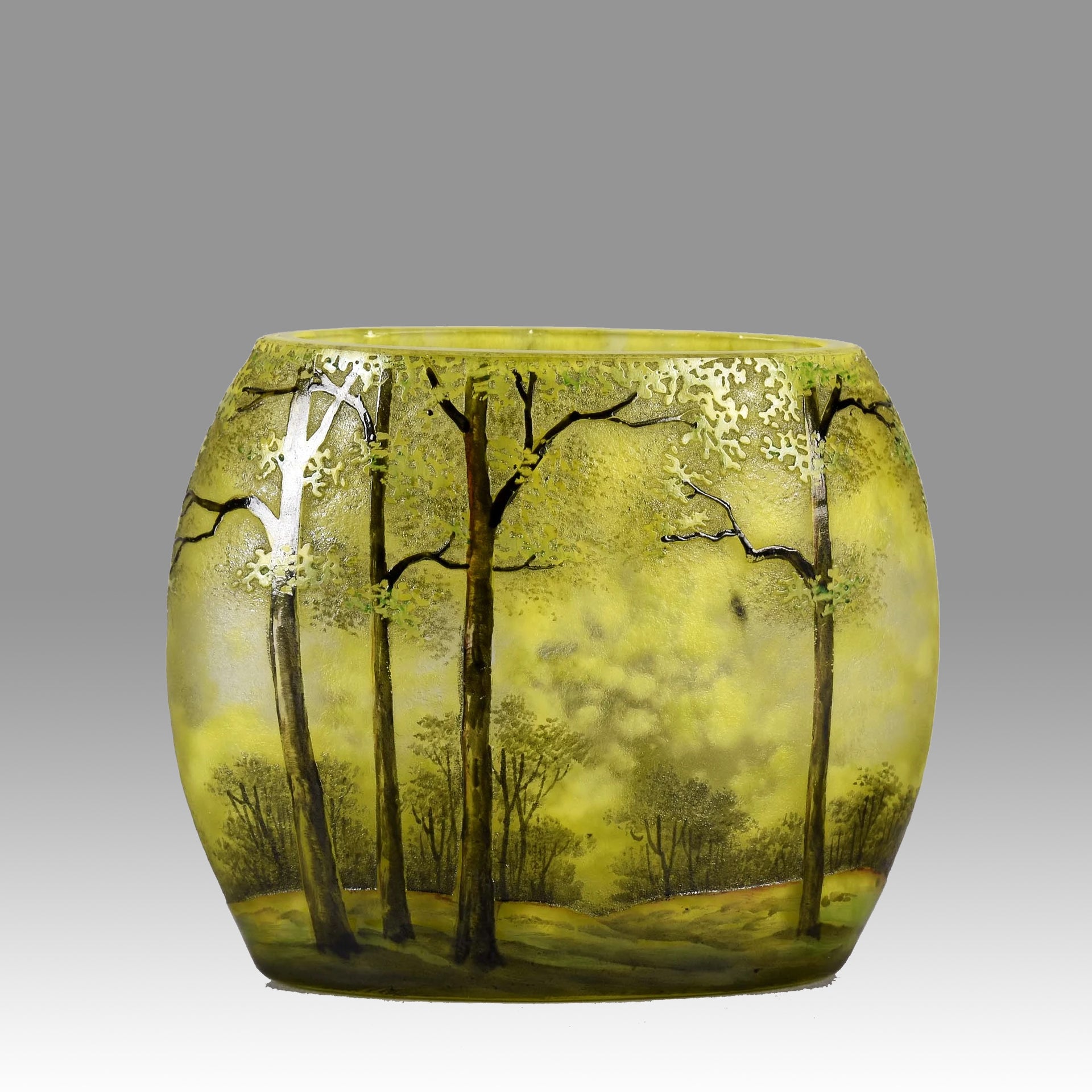 Printemps paysage - Daum Frères - Art Nouveau Glass - Hickmet Fine Arts