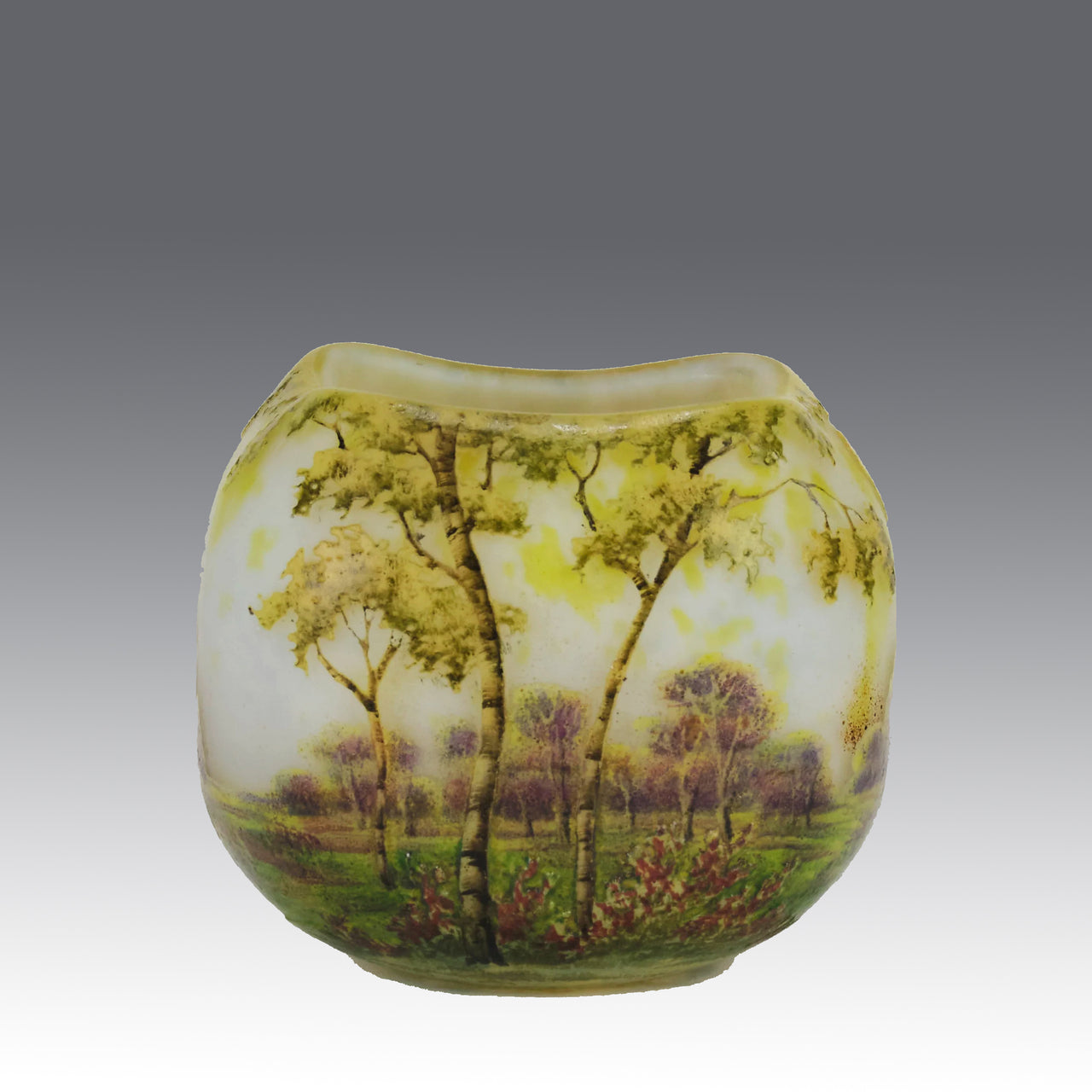 "Summer Landscape" by Daum Frères - Art Nouveau - Hickmet Fine Arts