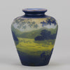 Landscape Vase - De Vez Cameo Glass Vase - Hickmet Fine Art