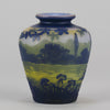 Landscape Vase - De Vez Cameo Glass Vase - Hickmet Fine Art