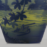 Landscape Vase - De Vez Cameo Glass Vase - Hickmet Fine Art