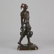 Debut Arab Water Carrier - Art Nouveau Bronze - Hickmet Fine Arts