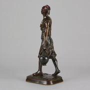 Debut Arab Water Carrier - Art Nouveau Bronze - Hickmet Fine Arts