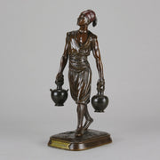 Debut Arab Water Carrier - Art Nouveau Bronze - Hickmet Fine Arts
