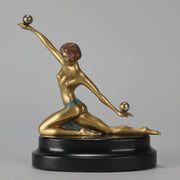 "Deco Dancer" - Art Deco Bronze - Hickmet Fine Arts 
