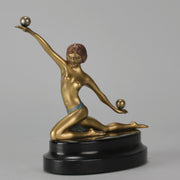 "Deco Dancer" - Art Deco Bronze - Hickmet Fine Arts 
