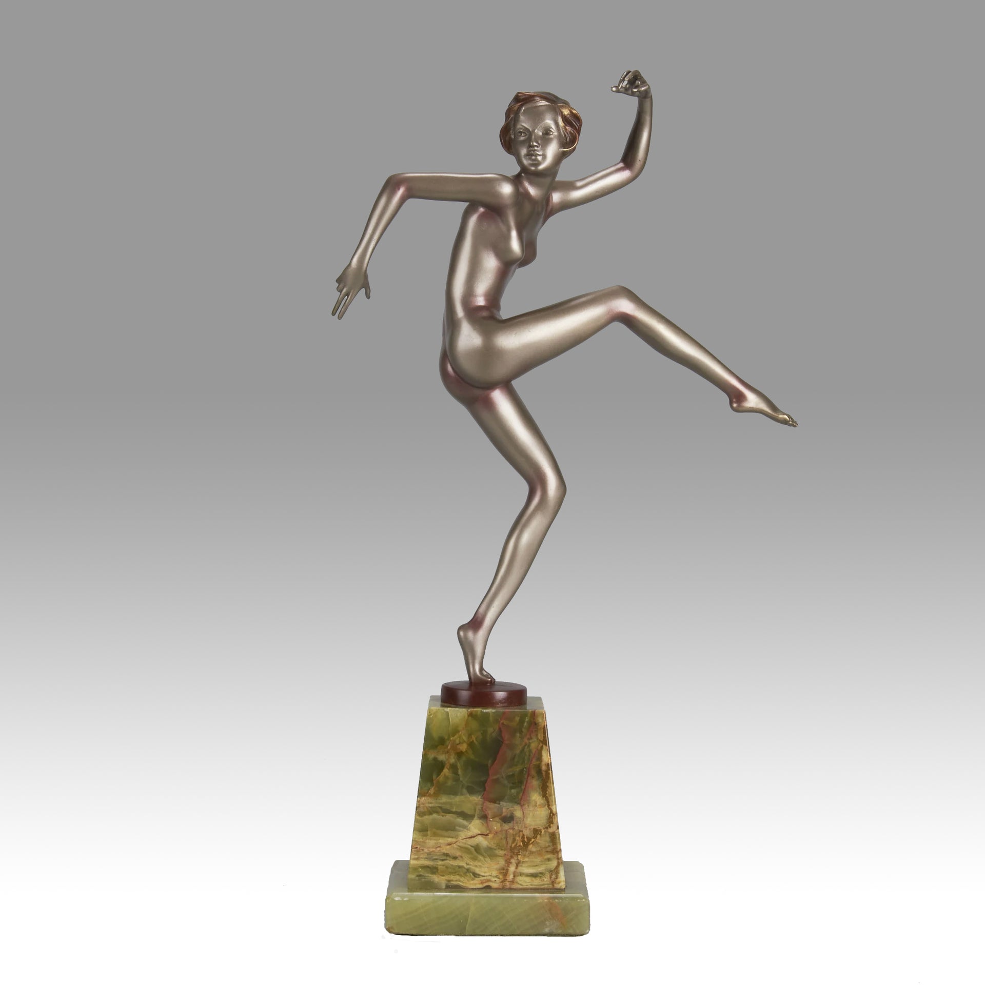 Josef Lorenzl bronze art deco dancer - Antique Bronze -  Hickmet Fine Arts