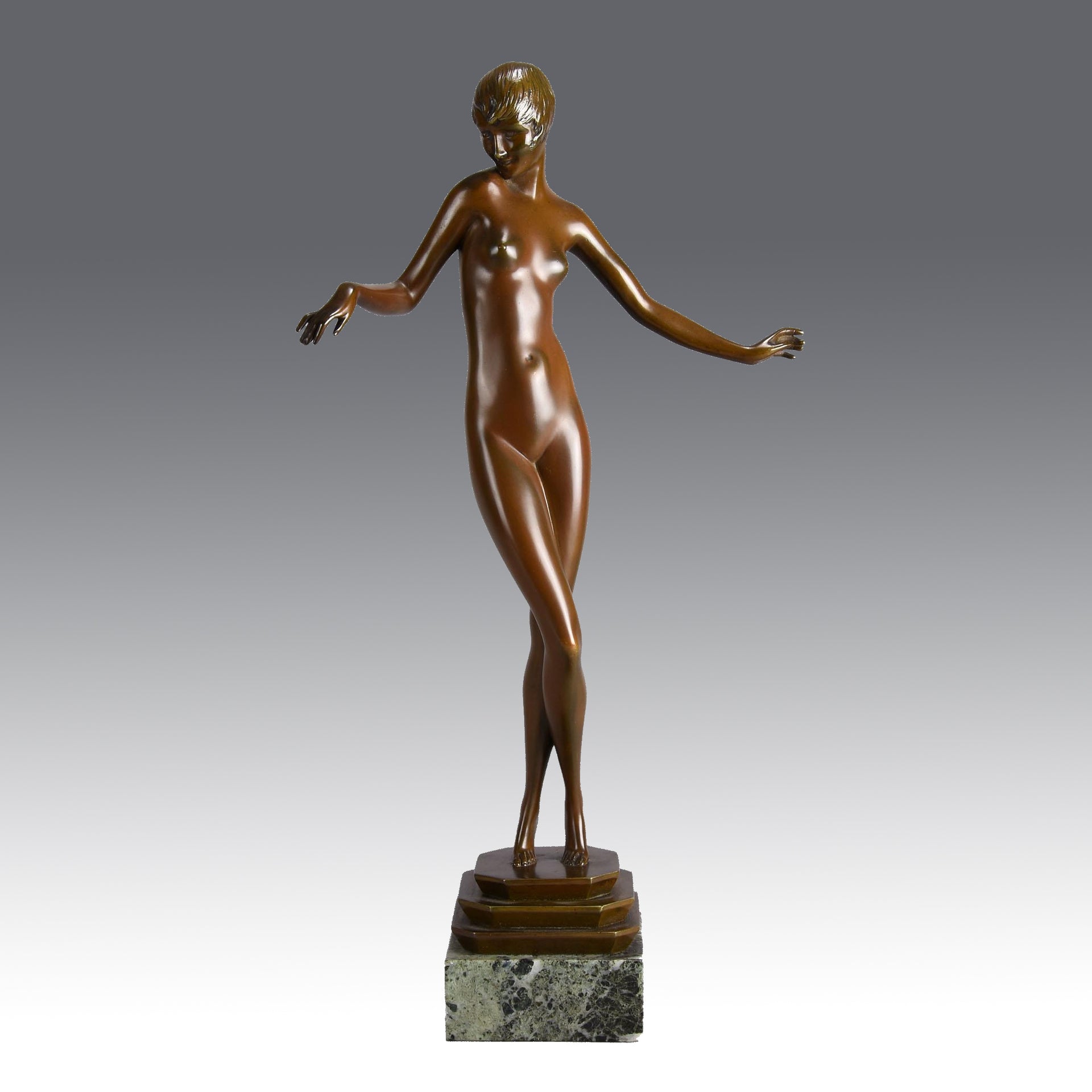 Delicate Paul Philippe - Art Deco Bronze Sculptures - Hickmet Fine Arts