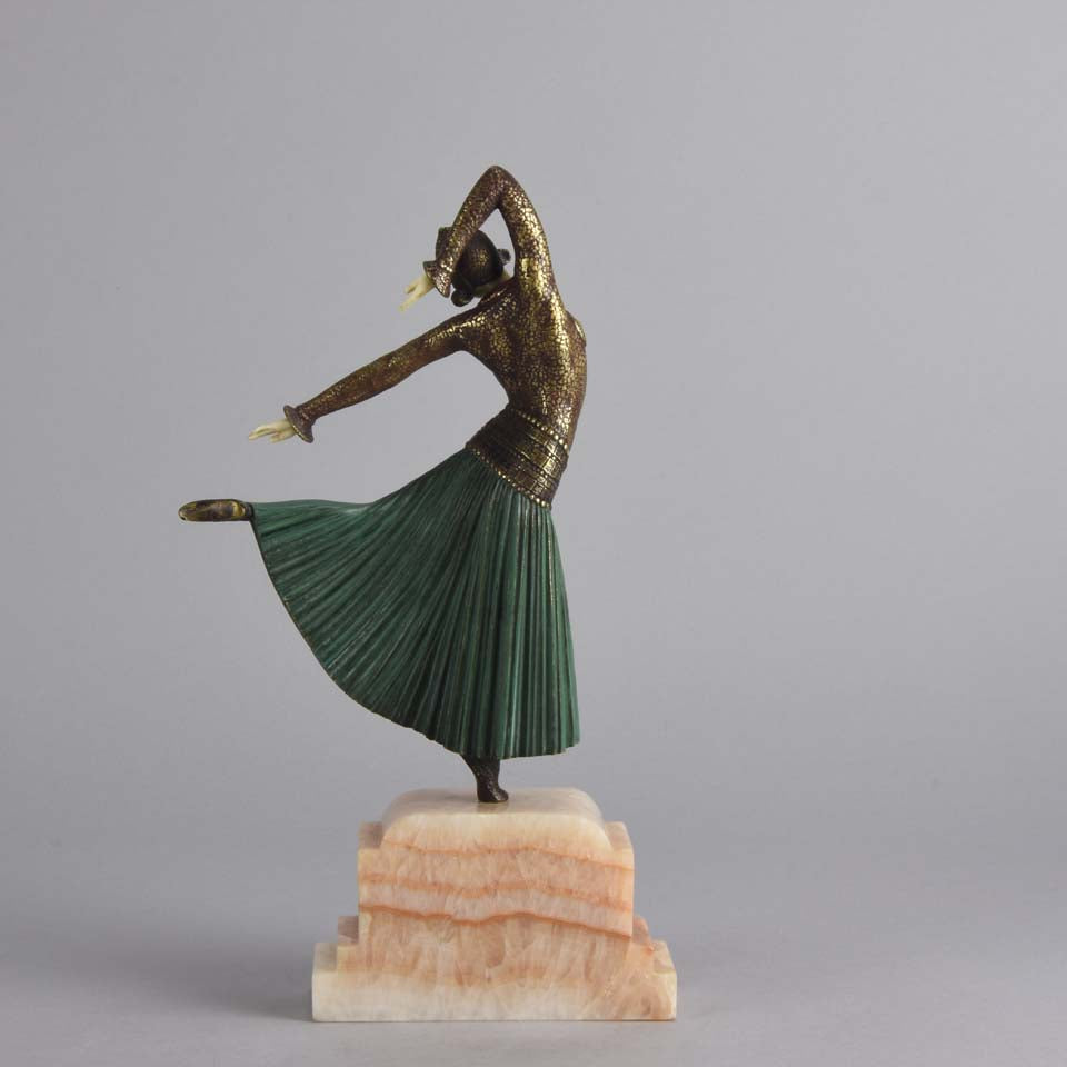 Chiparus Ayouta Art Deco Bronze Figure 