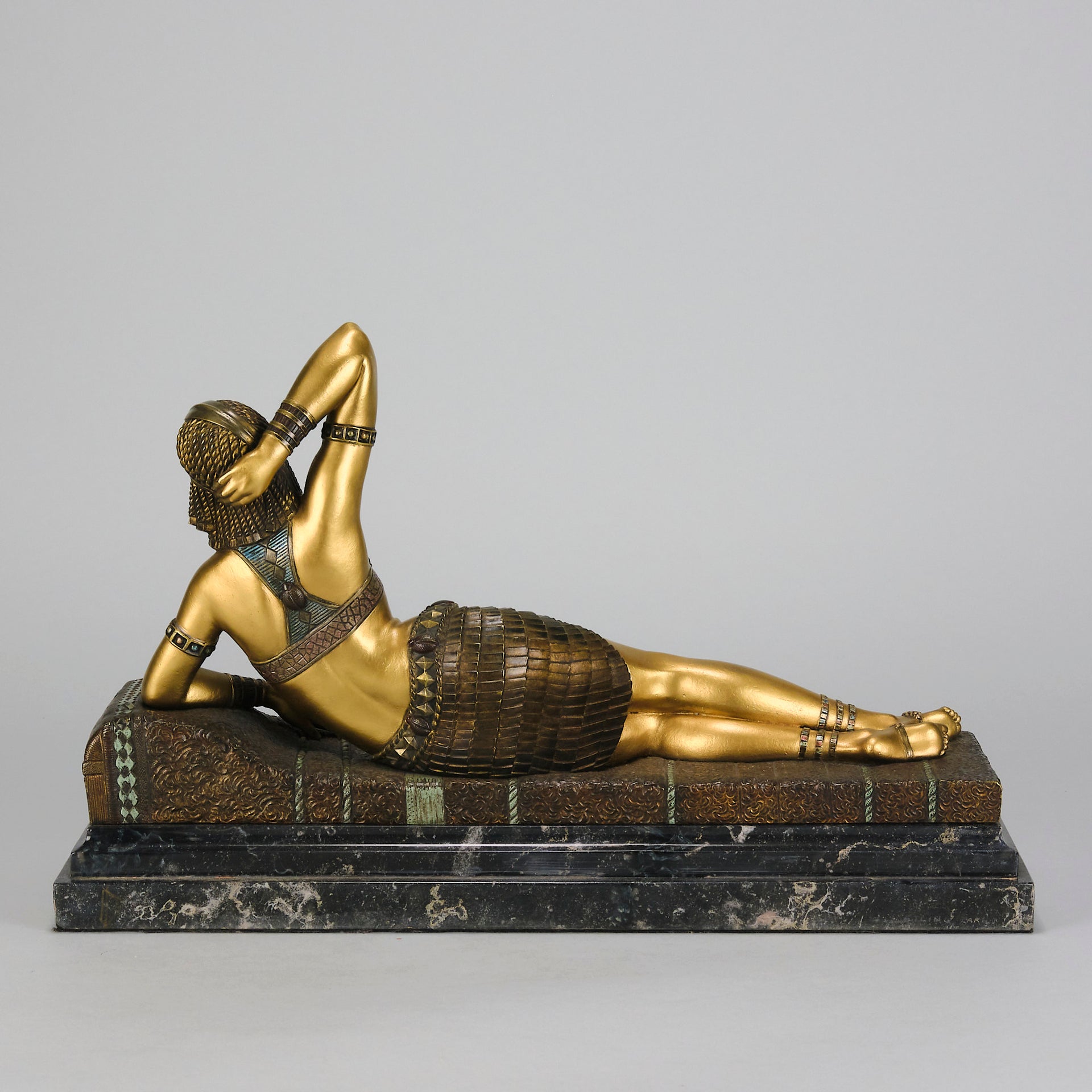 Chiparus - Cleopatra - Art deco figurines - Art Deco Sculpture - Art Deco Bronze Figurines - Art Deco Bronze Lady - Hickmet Fine Arts