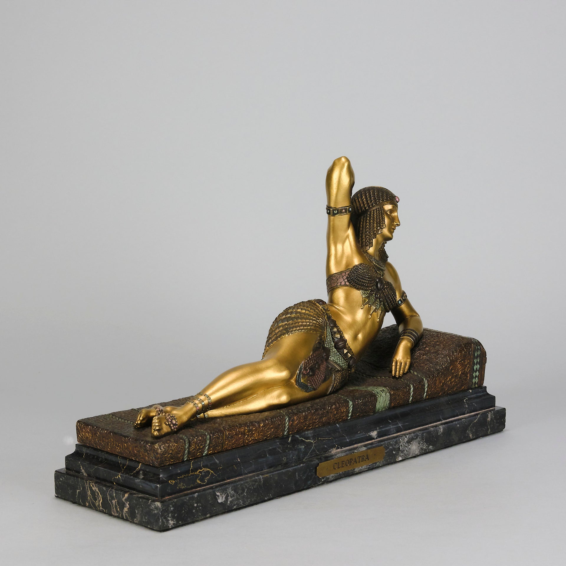 Chiparus - Cleopatra - Art deco figurines - Art Deco Sculpture - Art Deco Bronze Figurines - Art Deco Bronze Lady - Hickmet Fine Arts