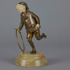 Bronze and ivory boy with hoop by Chiparus