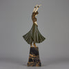 Chiparus Hindu Dancer Chryselephantine - Art Deco sculptures for sale - Deco Bronze - Chiparus Bronze - Hickmet Fine Arts