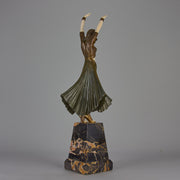 Chiparus Hindu Dancer Chryselephantine - Art Deco sculptures for sale - Deco Bronze - Chiparus Bronze - Hickmet Fine Arts