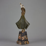 Chiparus Hindu Dancer Chryselephantine - Art Deco sculptures for sale - Deco Bronze - Chiparus Bronze - Hickmet Fine Arts