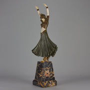 Chiparus Hindu Dancer Chryselephantine - Art Deco sculptures for sale - Deco Bronze - Chiparus Bronze - Hickmet Fine Arts
