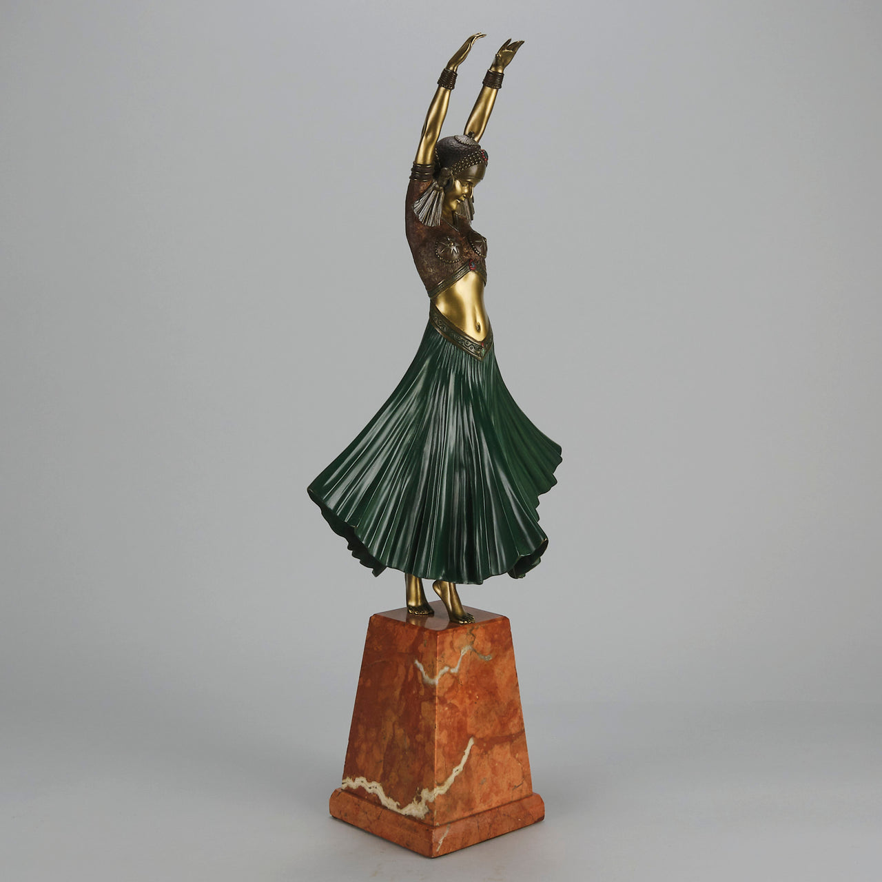 Chiparus - Hindu Dancer - Art Deco Figurines - Art Deco Sculpture - Demétre Chiparus - Art Deco Bronze - Art deco Bronze Lady - Chiparus Bronze - Antique Bronze - Hickmet Fine Arts
