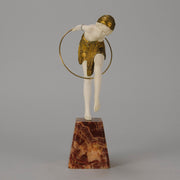 Chiparus Hoop Dancer - Demetre Chiparus Bronze - Hickmet Fine Arts