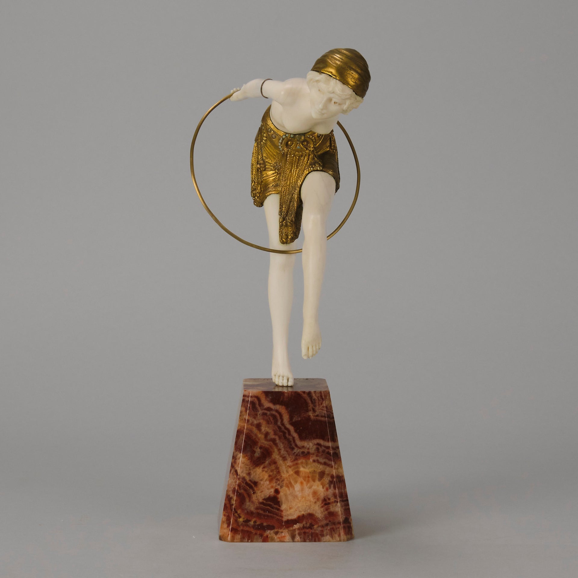 Chiparus Hoop Dancer - Demetre Chiparus Bronze - Hickmet Fine Arts