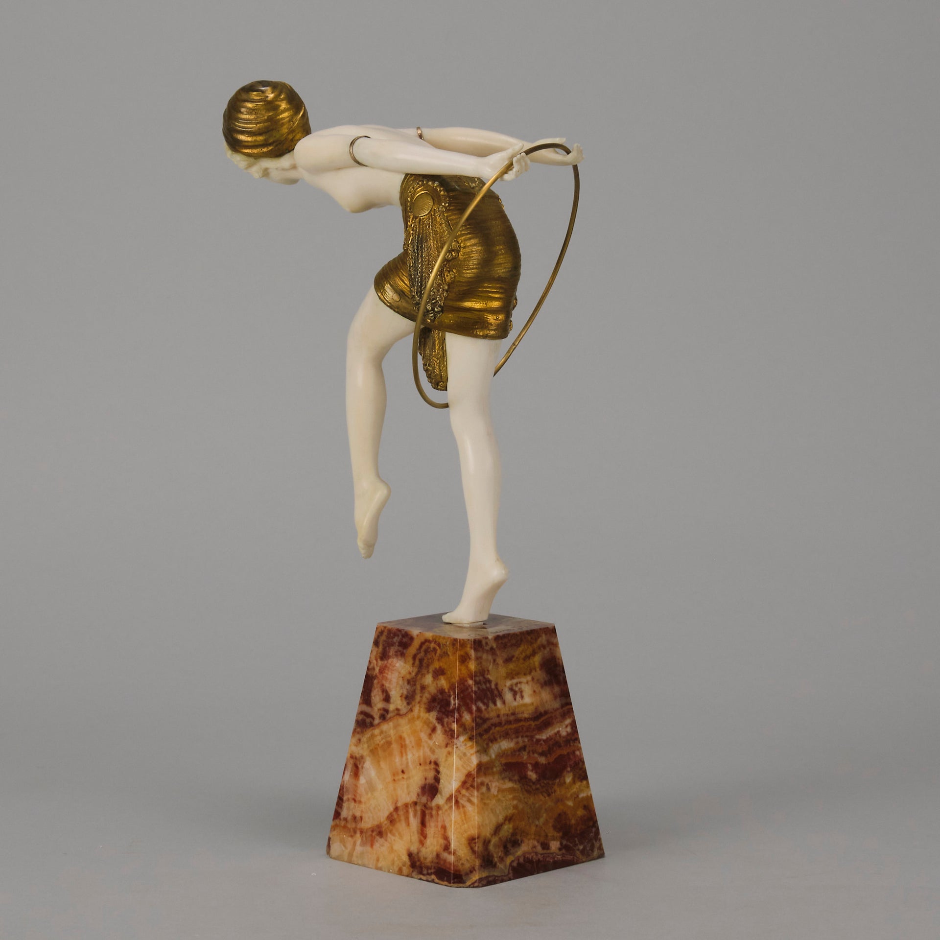Chiparus Hoop Dancer - Demetre Chiparus Bronze - Hickmet Fine Arts