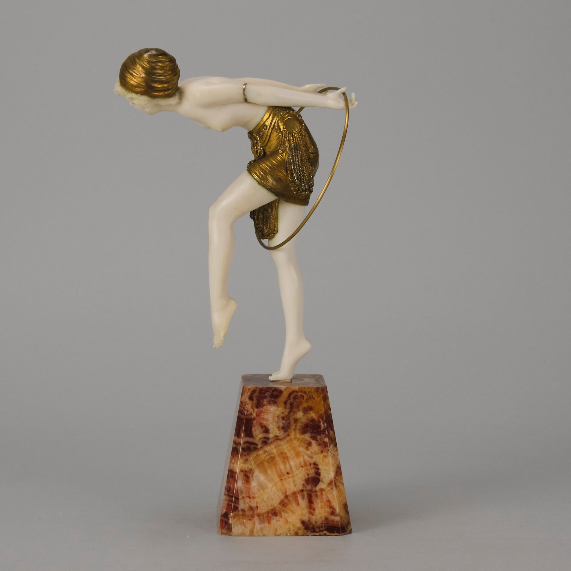 Chiparus Hoop Dancer - Demetre Chiparus Bronze - Hickmet Fine Arts