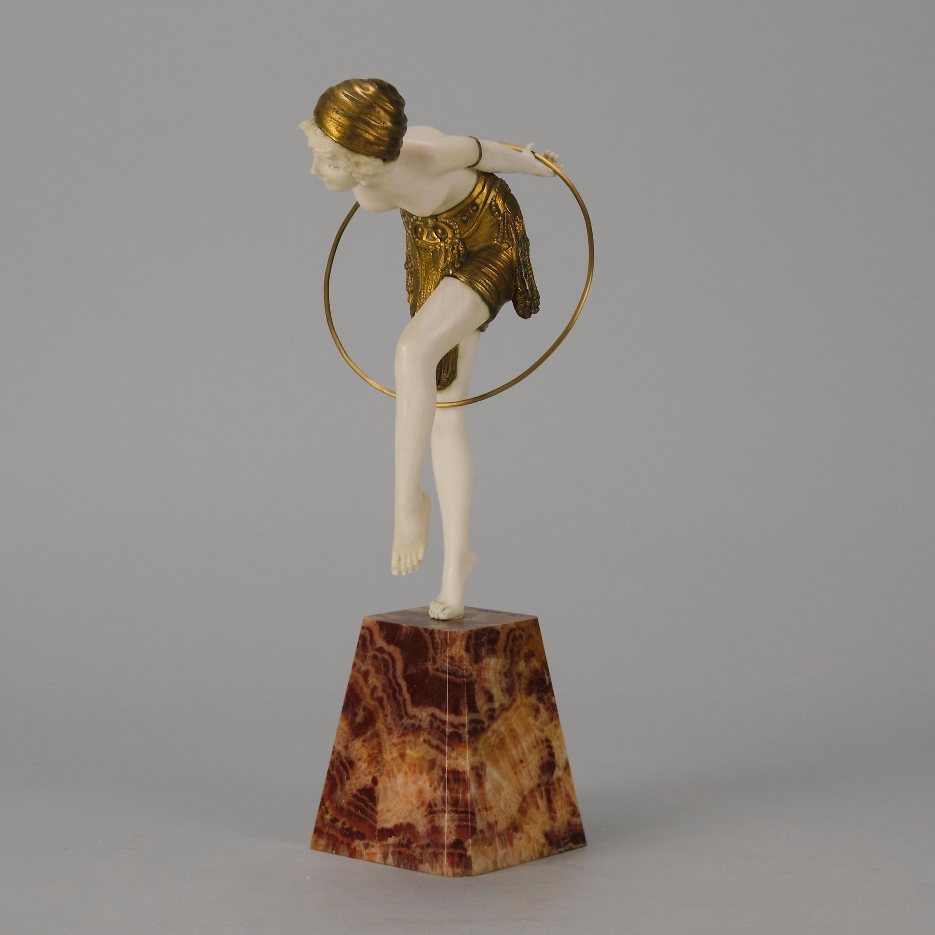 Chiparus Hoop Dancer - Demetre Chiparus Bronze - Hickmet Fine Arts