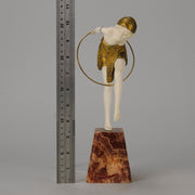 Chiparus Hoop Dancer - Demetre Chiparus Bronze - Hickmet Fine Arts