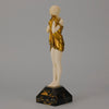 Chiparus Figure - D H Chiparus 'Little Sad One' - Chiparus Bronze - Antique Bronze - Hickmet Fine Arts