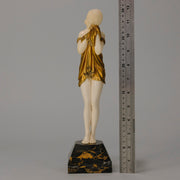 Chiparus Figure - D H Chiparus 'Little Sad One' - Chiparus Bronze - Antique Bronze - Hickmet Fine Arts