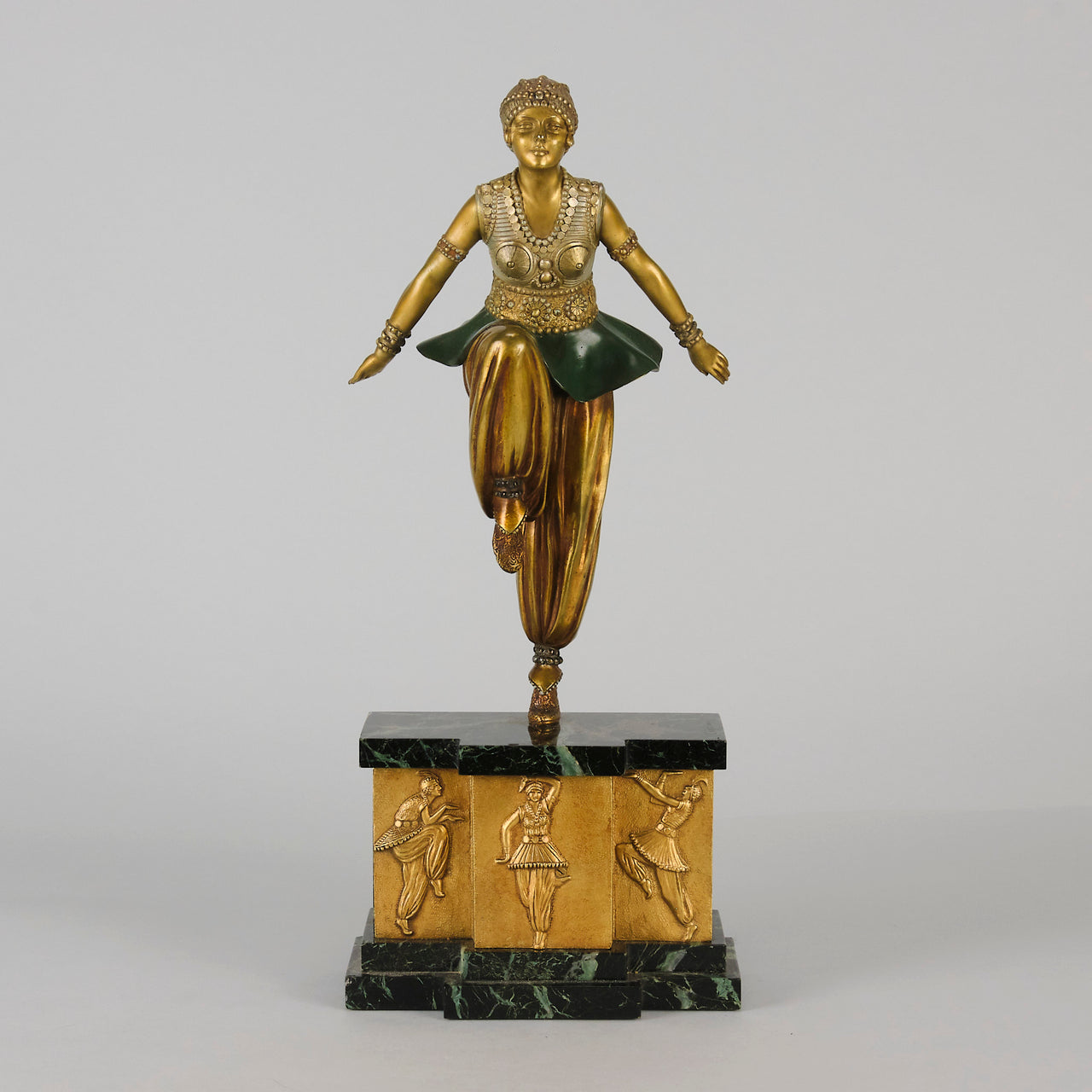 Chiparus Oriental Dancer - Demetre Chiparus Bronze - Hickmet Fine Arts