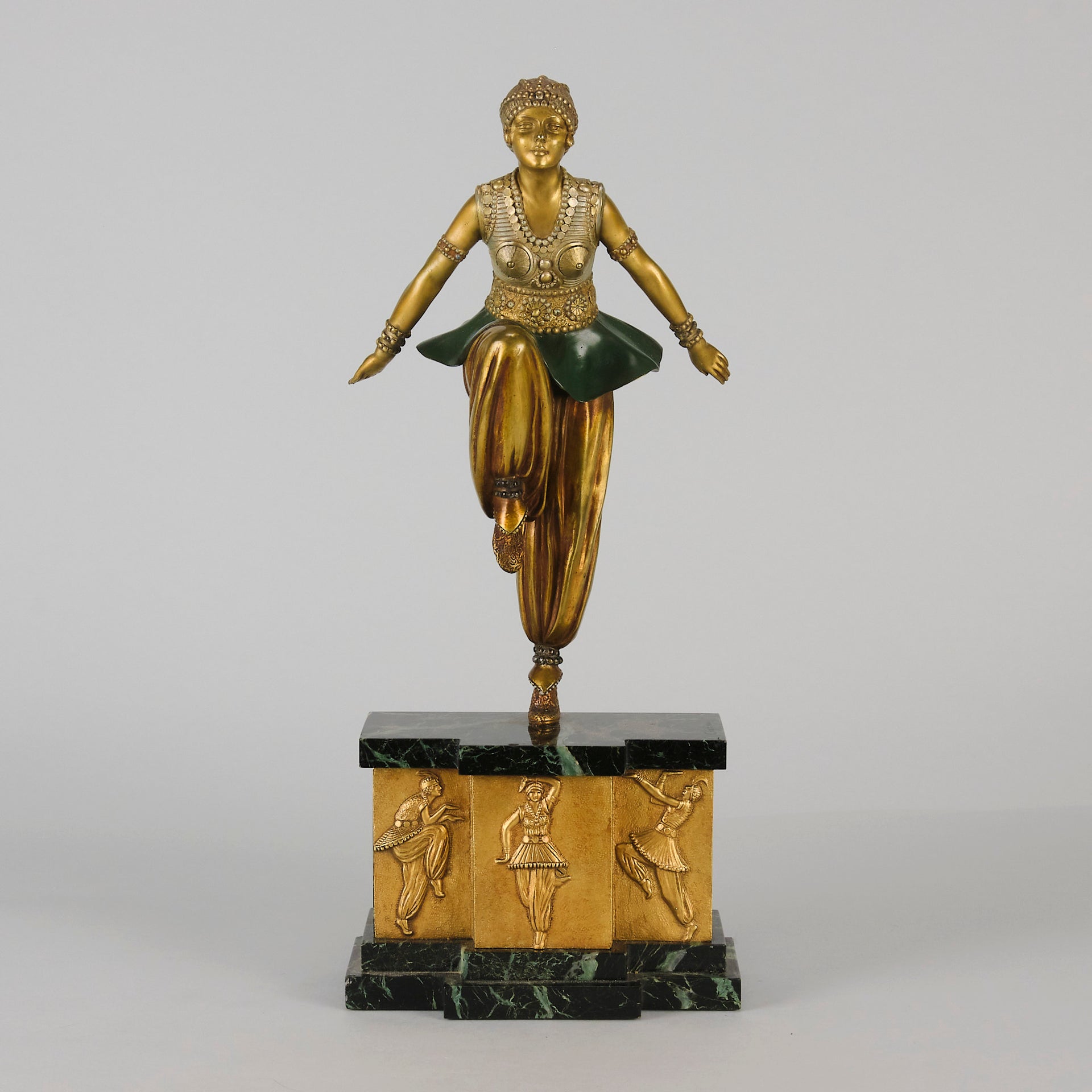 Chiparus Oriental Dancer - Demetre Chiparus Bronze - Hickmet Fine Arts