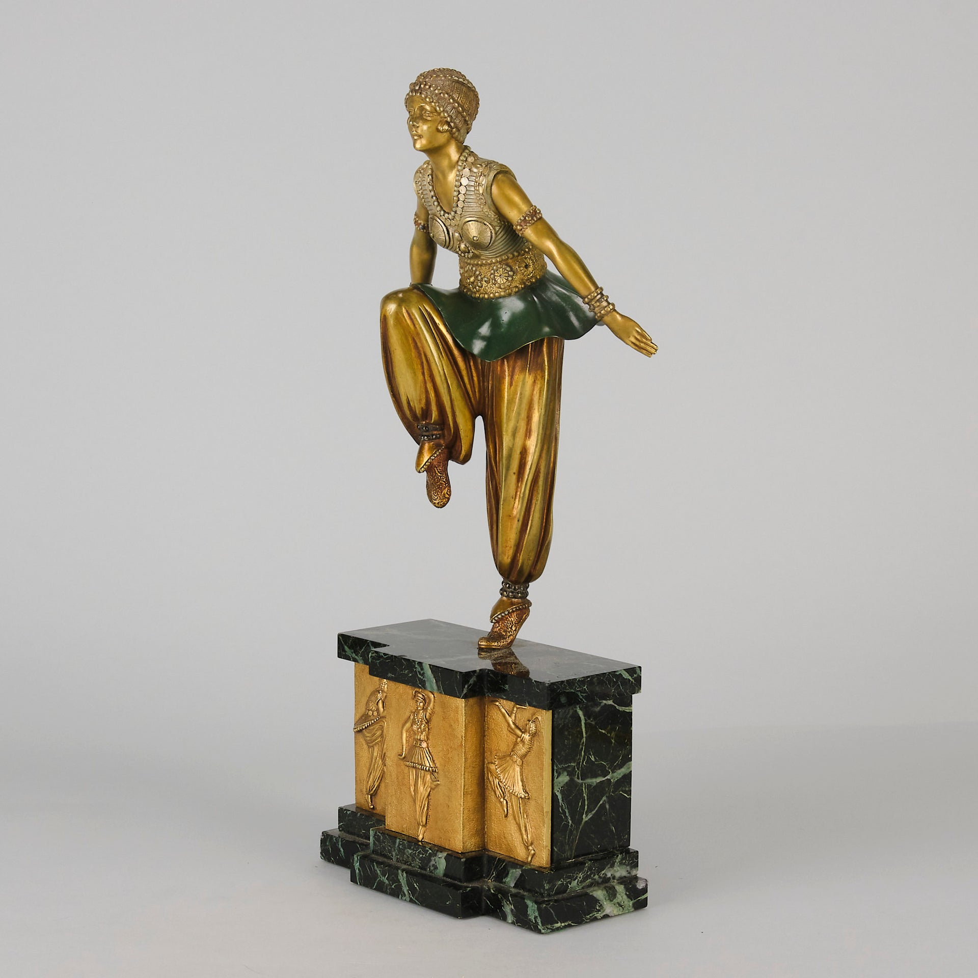 Chiparus Oriental Dancer - Demetre Chiparus Bronze - Hickmet Fine Arts