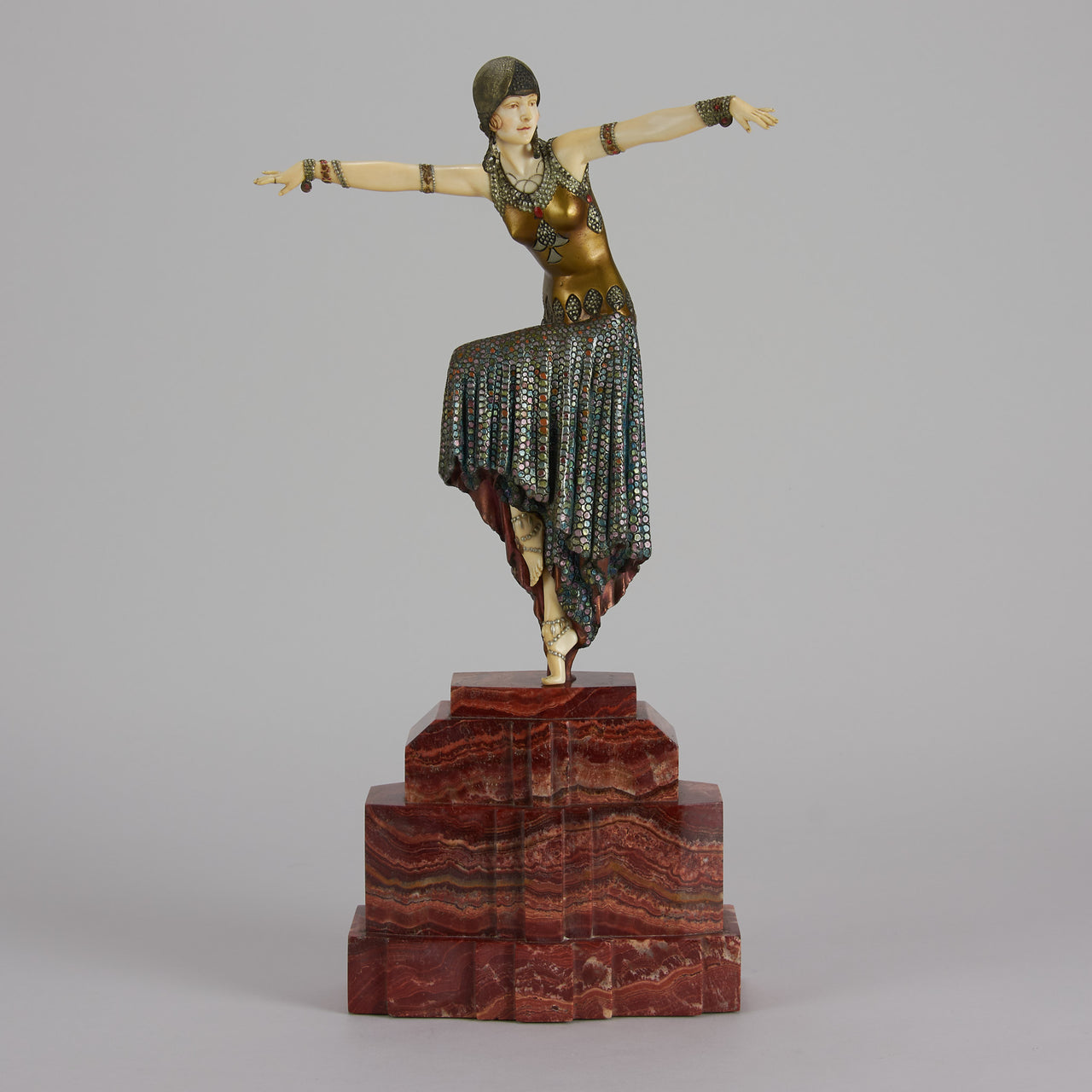 Chiparus bronze and ivory Shimmer